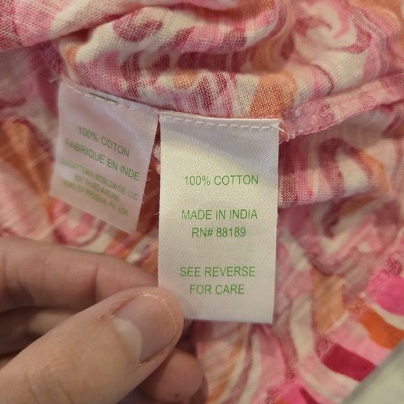 Lilly Pulitzer Womens Essie Tank Top Pink Pout Mango Salsa Size XXS - Picture 10 of 12